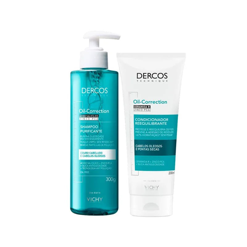 Vichy Dercos Oil-Correct Coffret Shampooing + Après-Shampooing