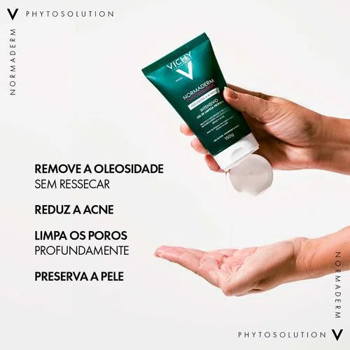 Vichy Normaderm Phytosolution Gel Nettoyant Anti-Acné à l’Acide Salicylique – 150 g