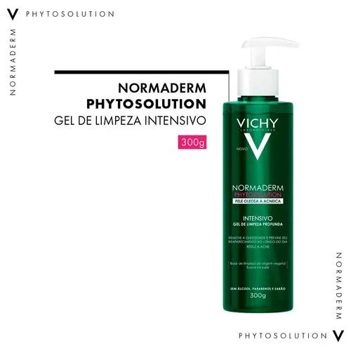 Vichy Normaderm Phytosolution Gel Nettoyant Anti-Acné à l’Acide Salicylique – 300 g