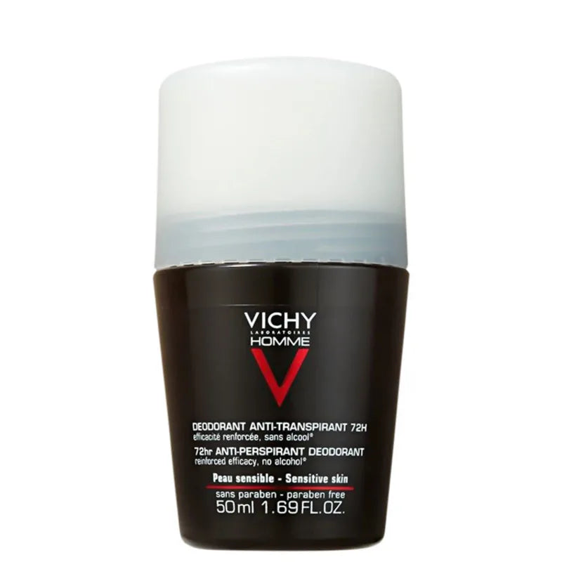 Vichy Homme Déodorant Anti-Transpirant Contrôle Extrême 72h – Roll-on 50 ml
