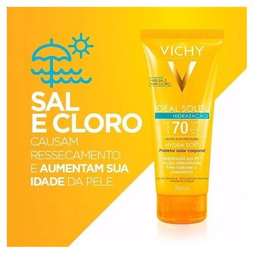 Vichy Idéal Soleil Lait Solaire Corps Hydra-Soft SPF 70