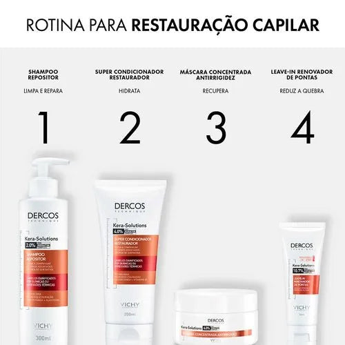 Vichy Dercos Après-Shampooing Réparateur Intensif au Pro-Kératine Complex